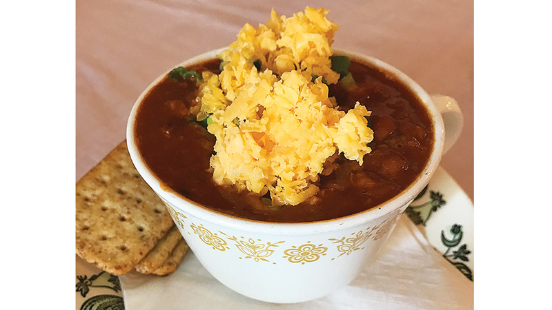 The Adams Street Cafe brisket chili