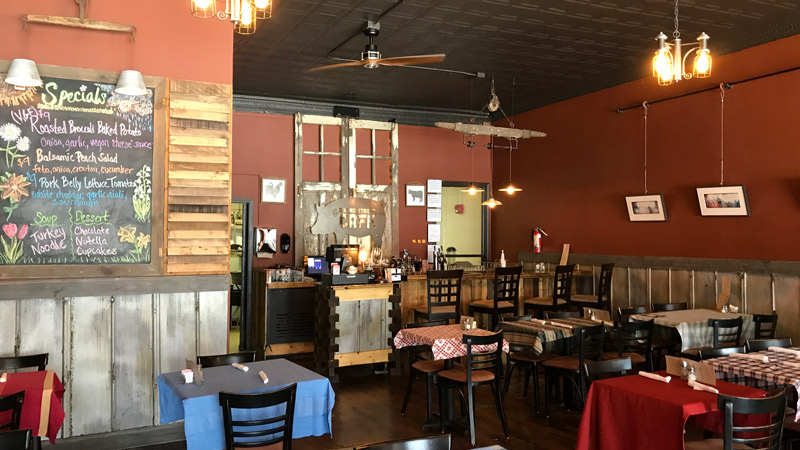 The Adams Street Cafe inside