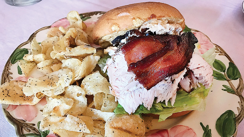 The Adams Street Cafe turkey bacon gouda