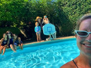 Socially Distanced Pool Date Over the Summer